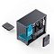 Фото-25 Корпус Jonsbo D32 Pro Black, схема установки накопителей: показаны места крепления SSD и HDD, выделены зоны лотков и боковые точки монтажа &mdash; чтобы понять варианты размещения накопителей внутри корпуса.