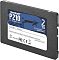 Фото-2 SSD Patriot P210 2TB, вид с обратной стороны под углом. Видны чёрный корпус 2.5", белая сервисная наклейка со штрихкодом и боковой профиль корпуса. Фото важно для страницы товара, потому что показывает тыльную сторону и заводскую маркировку накопителя.