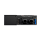Фото-2 Байпас CyberPower BRICS MBP60AHVIEC82U: фронтальный вид, слева группа разъёмов «UPS OUTPUT», по центру два кабельных ввода, справа синий разъём «UPS INPUT», сверху видны розетки; фото важно для понимания схемы вход/выход при установке.