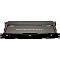 Фото-4 KVM‑консоль ATEN CL5800N, вид сверху в закрытом состоянии: 1U выдвижной модуль с ручкой, вентиляционные решётки, справа — USB‑порт и индикатор питания; чёрный корпус — важно для понимания фронтального доступа в 19″ стойке.