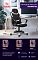 Фото-12 Кресло для геймеров ZOMBIE 100 чёрный, ткань/экокожа, ZOMBIE 100 B