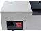 Фото-8 Office Kit L3304, ламинатор Heleos LMA4MB, комплект 6 в 1; белый рулонный корпус с подаваемым синим листом, рядом чёрный резак, дырокол, углорез, кольца и прозрачные плёнки, для страницы товара с комплектацией и способом использования.