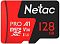 Фото-1 Карта памяти Netac P500 Extreme Pro microSDXC UHS-I Class 3 C10 128GB, NT02P500PRO-128G-S