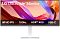 Фото-1 Монитор LG 34U530A-W 34 дюйма, вид спереди; сверхширокий экран, белая стойка и прямоугольное основание, на экране указаны WFHD IPS, 100Hz, HDR400 и USB-C, фото показывает лицевую часть для страницы товара.
