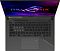 Фото-5 Игровой ноутбук ASUS ROG Strix G16 G614PP-WH94, крупный план клавиатуры и верхней части рабочей панели. Видны клавиши без цифрового блока, отдельная кнопка питания справа сверху, широкий тачпад и декоративный текст Republic of Gamers на графитовой поверхности. Фото помогает рассмотреть раскладку и элементы управления модели.