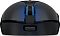 Фото-8 Игровая беспроводная мышь Lenovo Legion M410 Wireless RGB Gaming, вид спереди; крупно показаны разъём USB‑C, колесо с синей подсветкой и передние кромки клавиш, чёрный цвет, фото важно для карточки товара с деталями зарядки и подключения