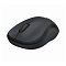 Фото-2 Беспроводная мышь Logitech M220 Silent, вид сверху под углом; серый корпус с матовой верхней панелью, прорезиненное колесо прокрутки и разделение на левую и правую кнопки; фото показывает форму корпуса и органы управления для страницы товара.