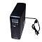 Фото-4 ИБП ACD PW Slim 850 VA Tower 82N C34003 00G, вид слева сзади. На фото чёрная боковая стенка с перфорацией и шильдиком, нижние и верхние вентиляционные прорези, сетевой кабель выведен сбоку. Полезно для страницы товара, где важны вентиляция корпуса и расположение маркировки.