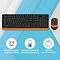 Фото-13 Комплект Клавиатура/мышь A4Tech  Беспроводной чёрный, FG1010 ORANGE