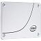 Фото-4 SSD Intel D3-S4620 SSDSC2KG038TZ01, 2.5", 3.84 ТБ &mdash; вид сверху; на фото серебристая верхняя крышка с логотипом Intel, дугообразной чёрной линией и винтами по углам, изображение показывает основной внешний вид корпуса для страницы товара.