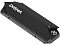 Фото-4 Радиатор для SSD M.2 2280 Digma DGRDRM2B, крупный план верхней крышки: чёрный корпус с надписью DIGMA, фаски по краям и два резьбовых отверстия под винты; фото показывает внешний вид крышки радиатора.