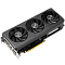 Фото-2 Видеокарта ASUS GeForce RTX 5060 Prime OC 8GB, вид спереди под углом; три чёрных вентилятора, матовый чёрный кожух, открытая печатная плата и золотистый PCIe-разъём. Фото для страницы товара показывает лицевую часть и компоновку платы.