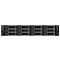 Фото-1 Серверная платформа Dell PowerEdge R750xs &mdash; вид спереди, фронтальная панель с 12 отсеками для накопителей и индикаторами на кассетах, справа вертикальная панель с разъёмами и кнопкой питания; корпус тёмно-серый
