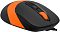 Фото-2 Мышь A4Tech Fstyler FM10S Проводная чёрно-оранжевый, FM10S USB ORANGE