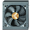 Фото-5 Блок питания для ПК Zalman TeraMax II SE 1000W, фронтальный вид вентилятора по центру; чёрная квадратная рамка, круглая решётка и золотистая вставка с логотипом Zalman; фото важно для страницы товара, чтобы показать конструкцию лицевой панели.