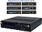 Фото-3 Неттоп iRU 310H6ITF Mini PC 2122065, информационный слайд с вариантами портов; на изображении показан сам корпус mini PC и схемы нескольких конфигураций задней панели с VGA, COM, HDMI, DisplayPort, USB и RJ-45; кадр связан с темой страницы, потому что поясняет возможные исполнения интерфейсов устройства.