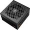 Фото-7 Блок питания PCCooler KN850 850 Вт, вид под углом сверху: сверху решётка вентилятора с центральной вставкой, справа модульная панель с разъёмами, на боковой панели оранжевый логотип; фото на белом фоне для карточки товара и сопоставления верхней панели с разъёмами подключения.