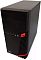 Фото-3 Настольный компьютер iRU Planio 310H6SM, вид спереди справа сверху. На фото чёрный системный блок с матовой боковой стенкой, передней решёткой, красными вставками и рядом фронтальных разъёмов USB и аудио. Этот ракурс помогает понять форму корпуса и исполнение передней панели на странице товара.