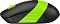 Фото-5 Беспроводная мышь A4Tech Fstyler FG10CS Air Sports Green, правый бок; на фото широкий зелёный рифлёный участок на чёрном корпусе и низкий симметричный профиль без боковых кнопок; изображение показывает фактуру боковой панели для страницы товара.