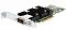 Фото-1 RAID‑контроллер Dell PERC H840, вид под углом: зелёная плата PCIe с чёрным радиатором и двумя внешними портами на металлической планке, рядом лежит низкопрофильная планка; предназначен для подключения внешних дисковых полок MD14xx.