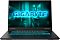 Фото-1 Ноутбук Gigabyte Gaming A16 GA6H, фронтальный вид: чёрный корпус, экран с бирюзовой заставкой GIGABYTE, клавиатура с голубой подсветкой и крупный тачпад; изображение показывает основной вид открытого ноутбука для страницы товара.
