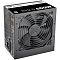 Фото-3 Блок питания для ПК Thermaltake TR2 S 650W, вид спереди и сбоку под углом; видны круглая решётка вентилятора, боковая надпись серии, задняя сотовая перфорация и вход питания IEC; графитовый корпус помогает показать подключение и вентиляцию устройства на странице товара.