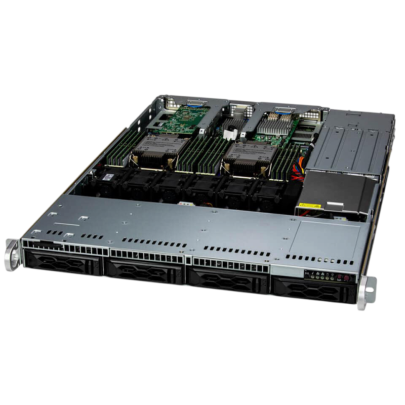 Фото Серверная платформа Supermicro SuperServer 611C-TN4R 4x3.5" Rack 1U, SYS-611C-TN4R (bundle5)