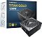 Фото-8 Блок питания для ПК Montech Titan Gold 1200, упаковка: синяя коробка TITAN GOLD 1200W рядом с чёрным блоком питания; фото важно для идентификации модели на странице товара.