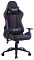 Фото-1 Кресло для геймеров CACTUS с RGB-подсветкой чёрный, эко.кожа, CS-CHR-0099BL