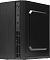 Фото-8 Корпус Accord 241 mini tower, вид спереди справа; на фото чёрный корпус с текстурной фронтальной панелью, боковой стенкой с выпуклой штамповкой и нижней вентиляционной секцией, справа размещены кнопки и аудиоразъёмы; изображение показывает внешний профиль корпуса и органы управления.