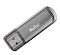 Фото-1 USB‑накопитель Netac UA61B 256GB, вид под углом: серебристый корпус с логотипом Netac, USB‑A разъём закрыт тёмным полупрозрачным колпачком, на торце рифлёная вставка; показывает внешний вид и защиту разъёма.