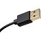 Фото-5 Видео кабель vcom HDMI (M) + USB Type A (M) -&gt; DisplayPort (F) 0.15 м, CG599E-0.15M