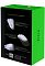 Фото-6 Проводная мышь Razer DeathAdder Essential, упаковка сзади. На фото видна задняя сторона коробки с фотографиями мыши и блоками описания на чёрно-зелёном фоне; такой кадр важен для карточки товара, чтобы показать обратную сторону упаковки.