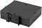 Фото-15 PoE-инжектор DIGMA DNP90W48GDXM, вид снизу/сзади: чёрный металлический корпус с креплением под DIN-рейку и монтажными отверстиями, без видимых портов; фото показывает способ установки в шкафу/щитке.