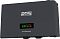 Фото-2 Стабилизатор напряжения Powercom PCM AVR WM-3000VA &mdash; вид под углом; на дисплее цифровые значения, по нижнему краю видны элементы крепления и разъёмы; помогает оценить форму корпуса и расположение снизу.