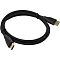 Фото-2 Видео кабель Vention DisplayPort M/DisplayPort M HCCBG 1,5 м, общий вид кабеля, уложенного кольцом; чёрная текстильная оплётка, два штекера DisplayPort и стяжки на витках, для карточки товара с показом полной длины и конструкции.
