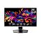 Фото-1 Игровой монитор MSI MPG 271QRX QD‑OLED, вид спереди: на экране абстрактная графика и маркировка &laquo;27 WQHD 2560&times;1440&raquo;, снизу пиктограммы QD‑OLED, 360 Hz и 0.03 ms; чёрный корпус с тонкими рамками и центральная стойка на широком основании &mdash; показаны внешний вид и обозначения на изображении.