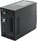 Фото-3 ИБП Powercom Macan Comfort 1500VA MAC-1500, вид сзади под углом; на фото вентилятор с защитной решёткой, шесть выходных розеток IEC, USB, RS232, клемма EPO, входной разъём и батарейный коннектор; изображение важно для оценки схемы подключения и сервисных интерфейсов.