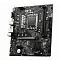 Фото-3 Материнская плата MSI PRO H610M-G DDR4, вид под углом: сокет LGA1700 с защитной крышкой, два слота памяти справа, радиатор чипсета и слот PCIe; на белом фоне, показывает компоновку платы для карточки товара.