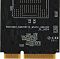Фото-5 SSD Netac N5M 512GB, крупный план обратной стороны платы. Видны чёрная печатная плата, дорожки, маркировка PCB и нижняя часть разъёма. Фото важно для страницы товара, потому что показывает конструкцию платы крупнее.