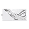 Фото-12 Блок питания для ПК ASUS ROG Strix 1000W Platinum White Edition, панель модульных разъёмов крупным планом. Видны подписанные группы коннекторов Peripheral, SATA, MB, CPU/PCI-E и отдельный разъём 12V-2x6. Этот кадр показывает схему подключения кабелей для страницы товара.