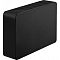 Фото-2 Внешний HDD Seagate Expansion Desk 8 ТБ, вид под углом со стороны верхней панели: верхняя поверхность с продольными рёбрами, скруглённые края и текстурированная лицевая панель; на белом фоне для демонстрации конструкции корпуса на странице товара.