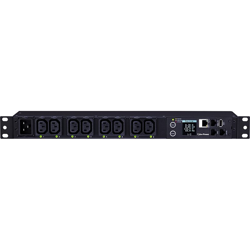 Фото Распределитель питания Cyberpower Switched Metered-by-Outlet, 1U, PDU81005