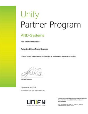 Unify Authorized OpenScape Business