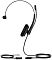 Фото-3 Гарнитура Yealink YHS34 Lite Mono, профиль: один амбушюр, микрофонная штанга и кабель с модулем соединения, разъём на конце; важно для страницы &mdash; показывает форму микрофона и компоновку проводов для подключения к IP‑телефону.