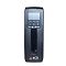 Фото-2 ИБП ACD PW Slim 1000 VA Tower 82N C44006 00G, фронтальный вид. Показаны дисплей без подсветки, три кнопки управления и вертикальная глянцевая вставка на чёрной лицевой панели. Это важно для страницы товара, где нужен прямой обзор передней части устройства.