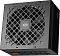 Фото-8 Блок питания PCCooler KN850 850 Вт, вид снизу и сбоку под углом: крупная ромбовидная решётка вентилятора занимает основную плоскость, снизу просматривается ряд модульных разъёмов, справа боковая панель с логотипом; фото на белом фоне для страницы товара и проверки компоновки корпуса.