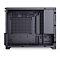 Фото-23 Корпус Jonsbo D32 Pro Black, вид со стороны глухой панели: крупная перфорация на монтажной стенке, овальные окна под кабели сверху, справа блок‑панель Back‑Connect Design &mdash; чтобы оценить кабель‑менеджмент и внутренние перегородки.