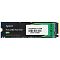Фото-1 SSD Apacer AS2280Q4L 512 ГБ M.2 2280 PCIe 4.0 x4, вид спереди на светлом фоне; показана сторона с чёрно-зелёной наклейкой, маркировкой AS2280Q4L 512GB и разъёмом M.2 справа; фото важно для страницы товара, потому что показывает лицевую сторону и заводскую этикетку модуля.