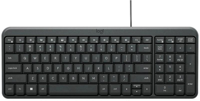Фото Клавиатура мембранная Logitech K106 Проводная чёрный, 920-013902